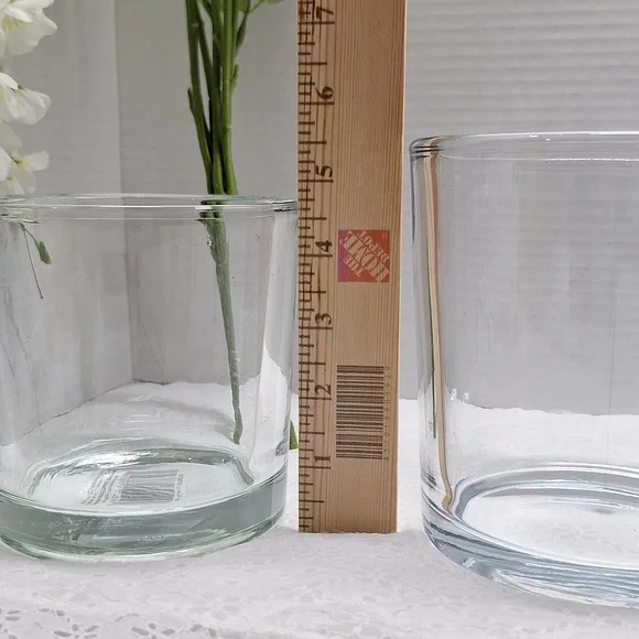 #ACY Set of Clear Glass Vases / Plant Pots - Picture 4 of 6